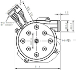 Do ventilador centrífugo sem escova CPAP da C.C. de OWB9250C fã industrial do ventilador 3,1&quot; 8Kpa 24V