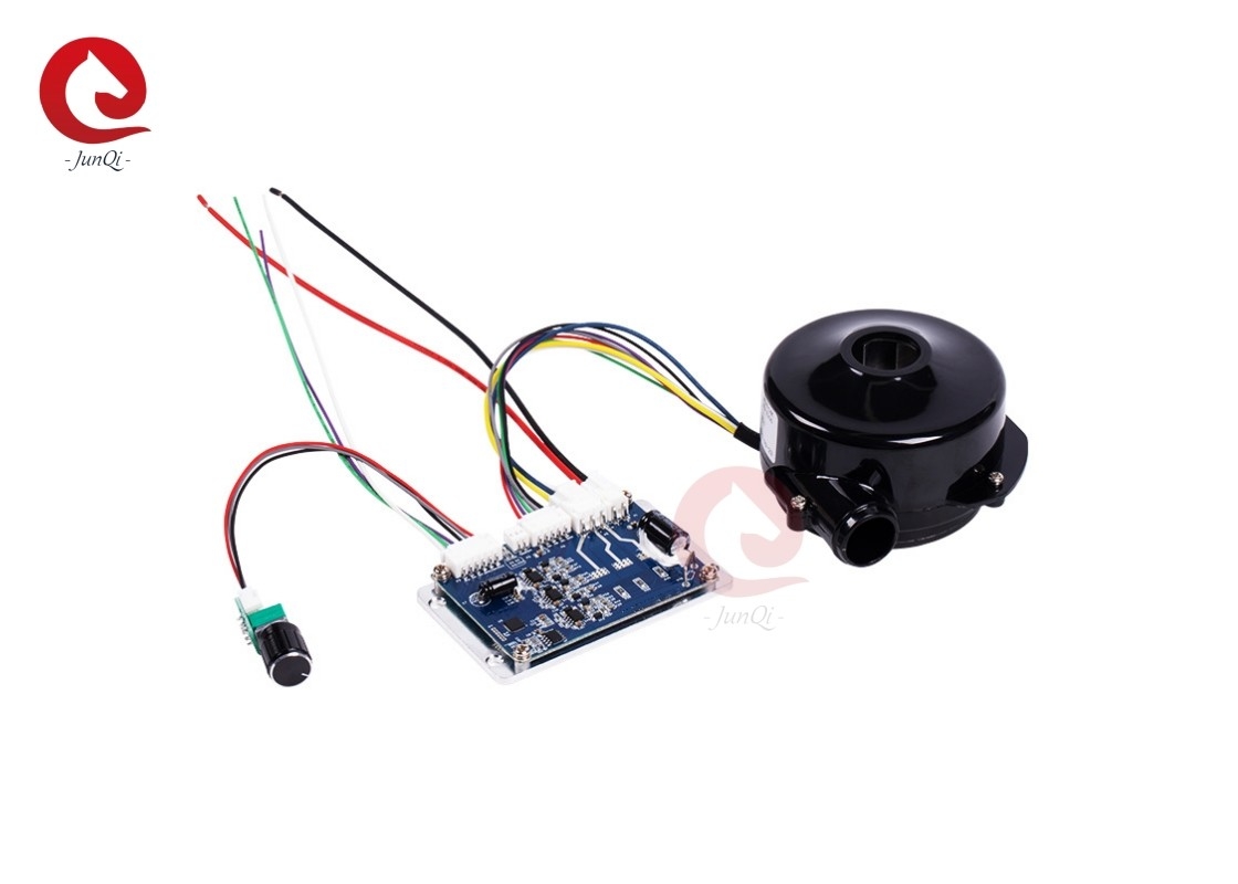 JUNQI 24V 24000rpm 57m3/h Fluxo de ar de alta pressão ventilador DC sem escovas para purificador de ar